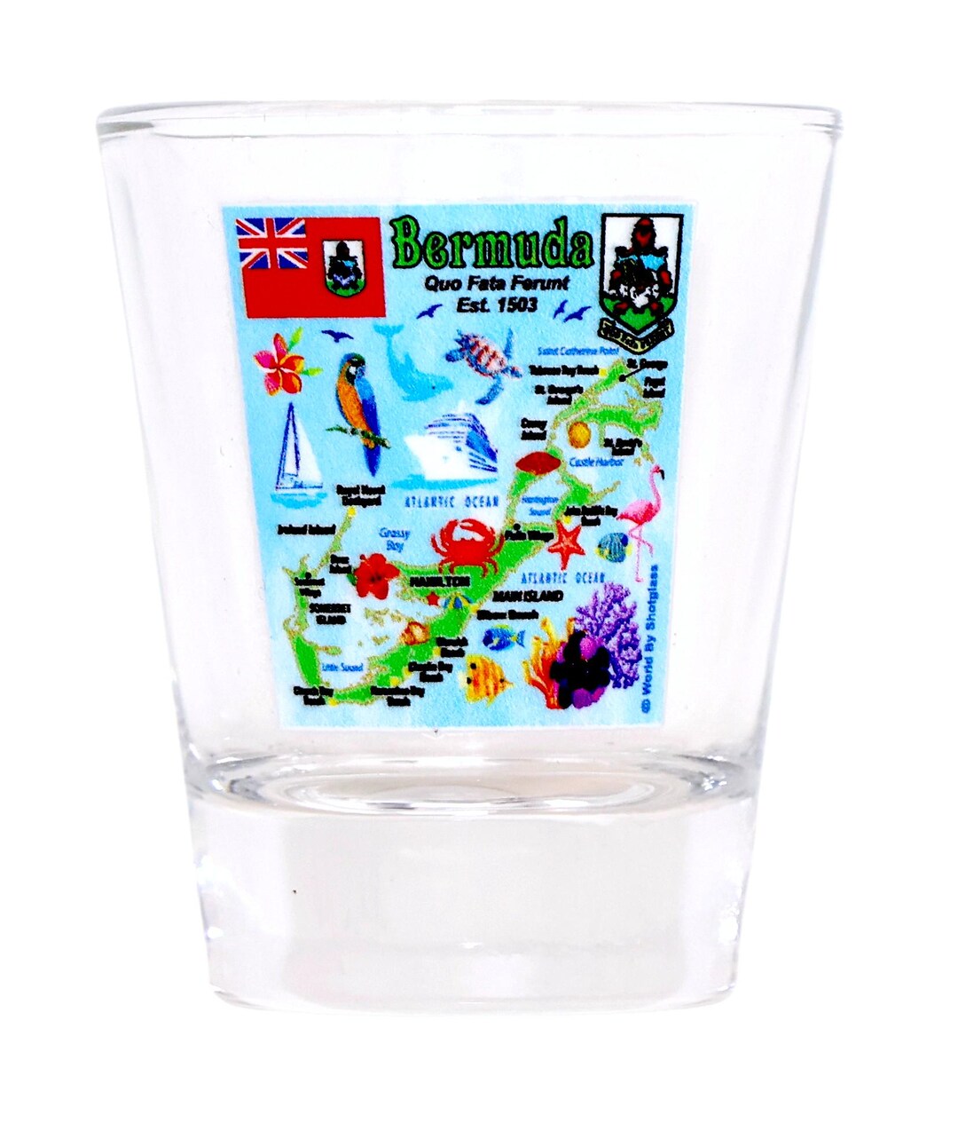 thumbnail image 2 of World By Shotglass Croatia EU Series Landmarks Icons Collage Shot Glass 2 of 5