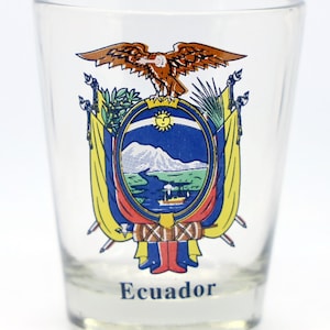 Ecuador Coat Of Arms Shot Glass