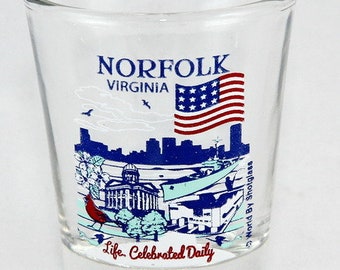 Norfolk Virginia Great American Cories Collection Schnapsglas