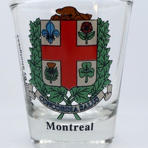 Montreal Canada Coat Of Arms Shot Glass