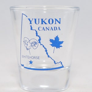 Yukon Canada (13 In Series Of 13) Shot Glass. Collect All!