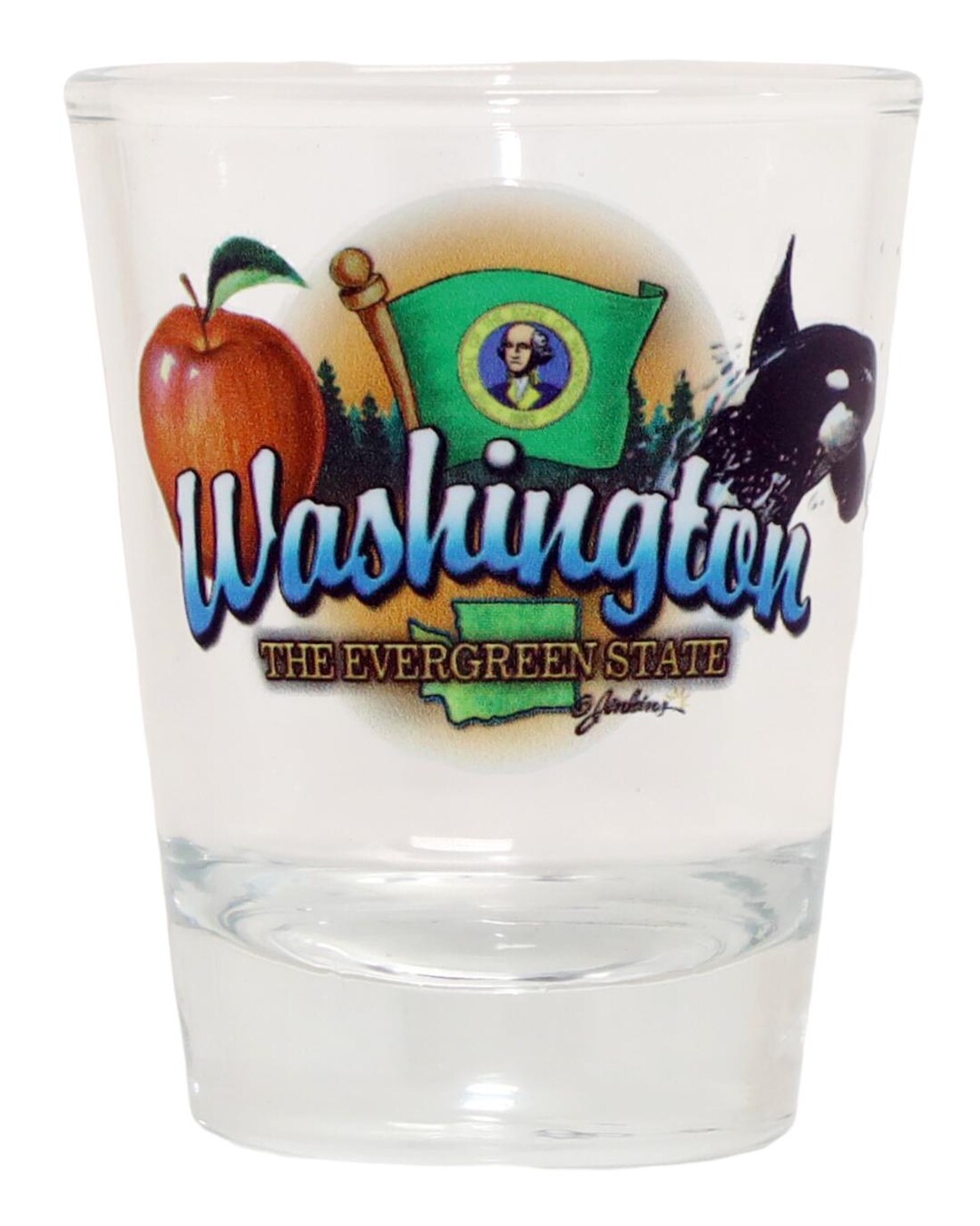Bicchierino Da Liquore Collezionabile Washington DC - 5,7 Cm - Souvenir Con Scenari Del Distretto Di Columbia