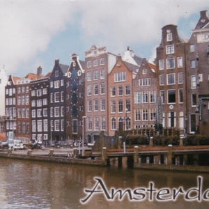 Amsterdam Netherlands Fridge Collector&#39;s Souvenir Magnet 2.5 inches X 3.5 inches
