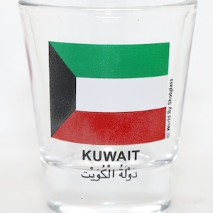 Kuwait Flag Shot Glass