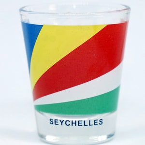 Seychelles Flag Shot Glass