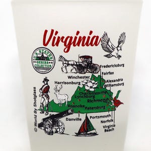 Virginia US States Series Collection Shot Glass