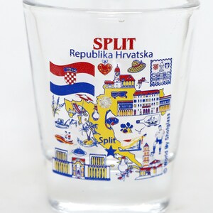 Split Kroatien Stora kroatiska städer Samling Shotglas