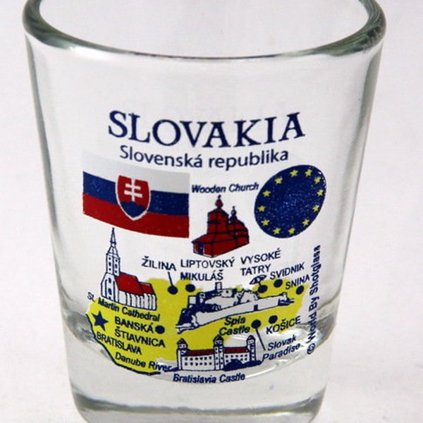 Slovakia EU Series Landmarks and Icons Shot Glass