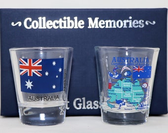 Australia Souvenir Boxed Shot Glass Set (Set of 2)