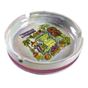 Trinidad and Tobago Caribbean Porcelain Ashtray 5&quot;
