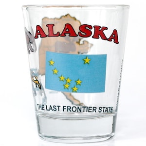 Alaska The Last Frontier State All-American Collection Shot Glass