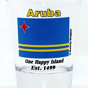 Aruba Flag Shot Glass