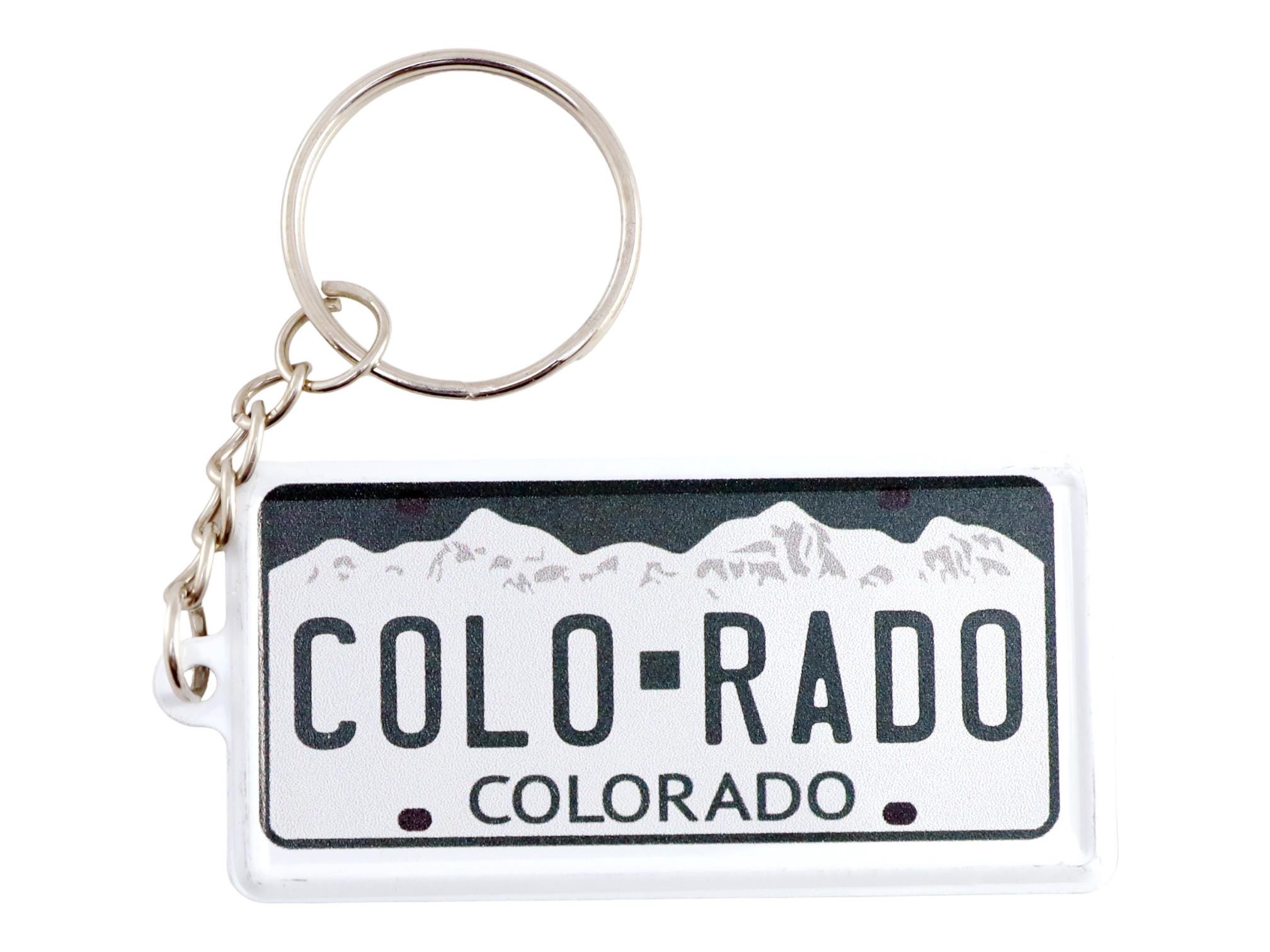 Texas Targa Alluminio Ultra-Slim Rettangolare Souvenir Portachiavi 6,3 cm x 3,2 cm x 0,2 cm