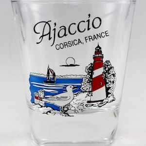 Ajaccio Corsica France Lighthouse Scene Shot Glass