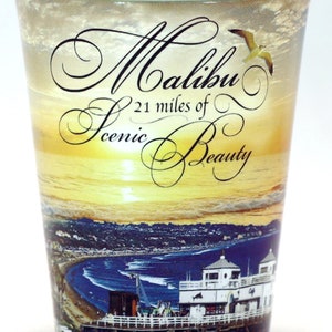 Malibu California Scenic Beauty Shot Glass