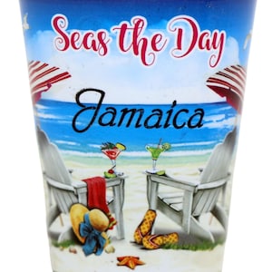 Jamaica Seas Day Umbrellas In And Out Shot Glass