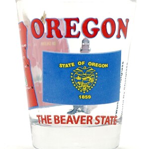 Oregon The Beaver State All-American Collection Shot Glass