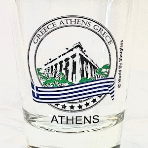 Athens Greece Shot Glass