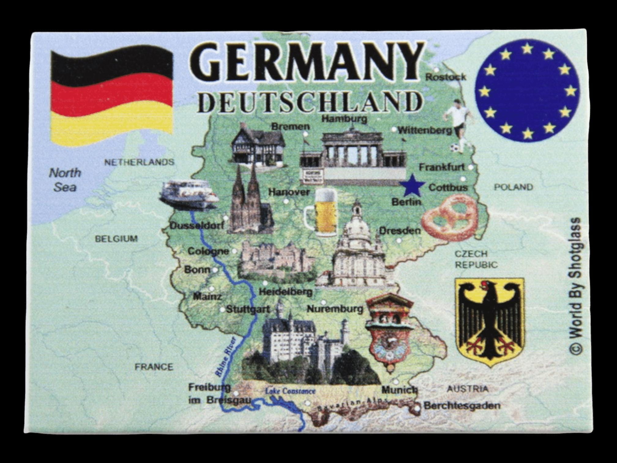 Germany EU Series Souvenir Fridge Magnet 2.5 inches X 3.5 inches