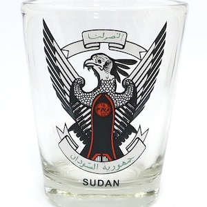 Sudan Coat Of Arms Shot Glass