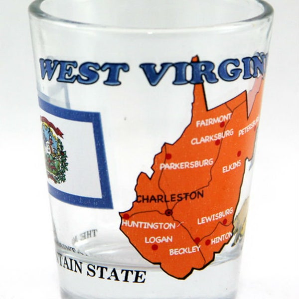 West Virginia The Mountain State All-American Collection Shot Glass