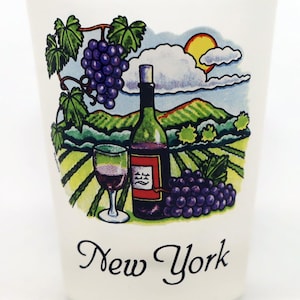 New York Vineyards and Wineries Souvenir Schnapsglas