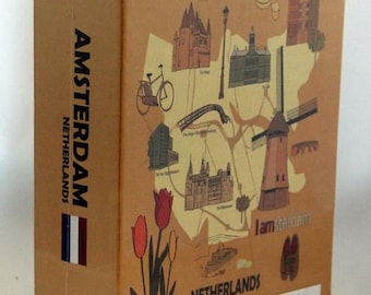 Amsterdam Netherlands Embossed Photo Album 200 Photos / 4x6