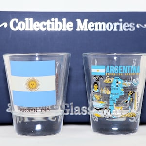 Argentina Souvenir Boxed Shot Glass Set (Set of 2)