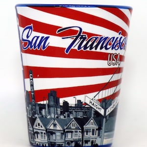 San Francisco California USA Flag Shot Glass