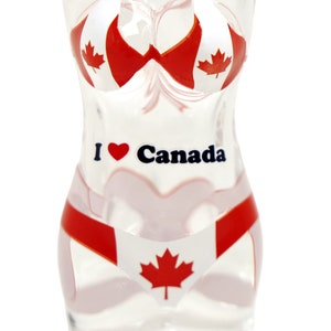 Italy Flag Bikini 3D Shot Glass - Novelty Collector's Item, 3" Tall