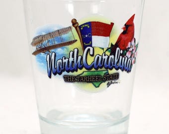 North Carolina Tarheel State Elements Shot Glass