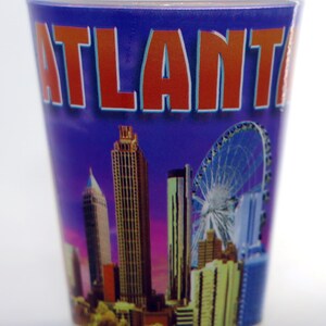 Atlanta Georgia Multicolor Skyline Shot Glass Ctm