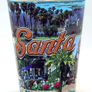 Santa Barbara California Retro Shot Glass