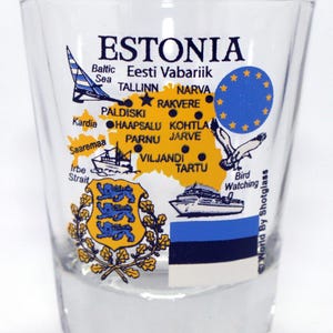 Estonia EU Series Landmarks And Icons Shot Glass