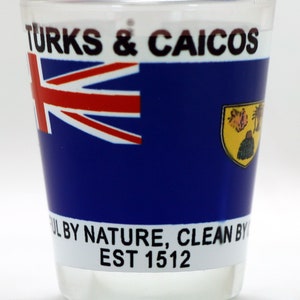 Turks  and  Caicos Flag Shot Glass