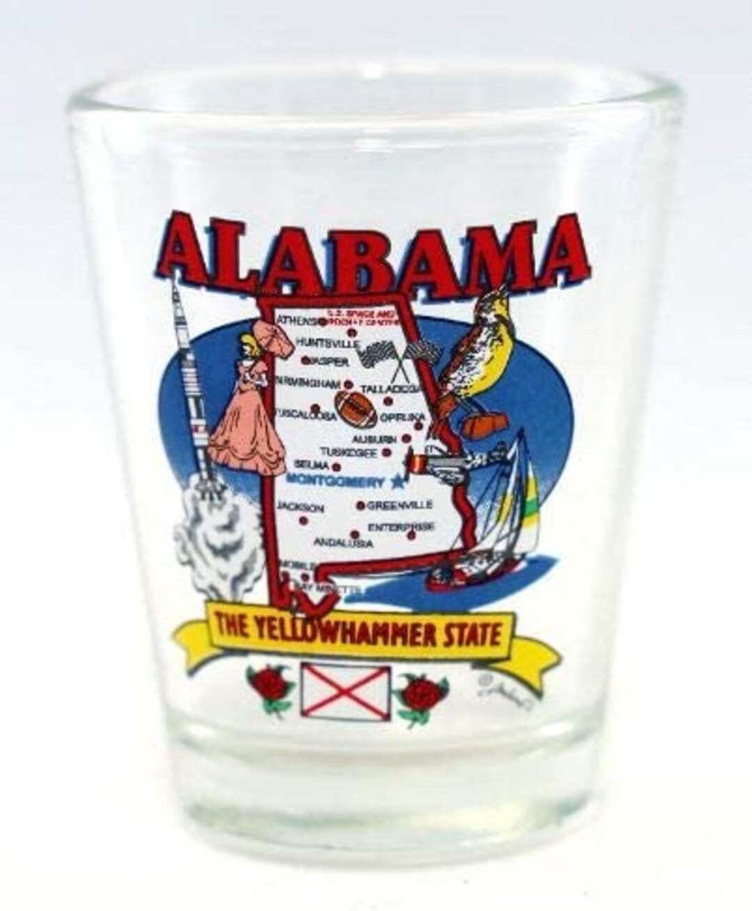 thumbnail image 2 of World By Shotglass Arkansas State Elements Map Shot Glass, Multicolor, Glass 2 of 6
