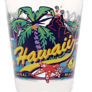 Hawaii 3 View Shot Glass