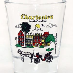 Charleston South Carolina Houses Shot Glass