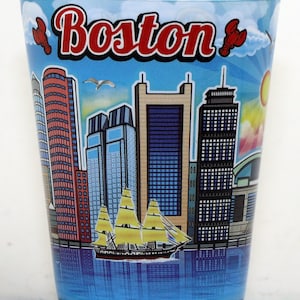 Boston Massachusetts Skyline In-and-Out Shot Glass