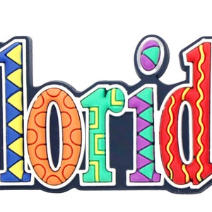 Florida Festive Multicolor Letters Fridge Souvenir Magnet