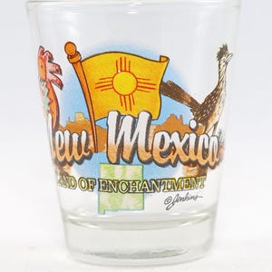 New Mexico Land Of Enchantment State Elements Shot Glass