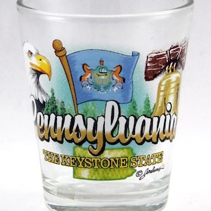 Pennsylvania Keystone State Elements Shot Glass
