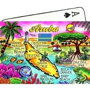 Spielkarten von Aruba zum Sammeln, Andenken