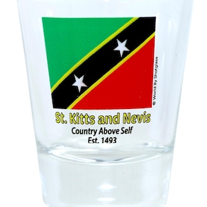 St. Kitts And Nevis Flag Shot Glass