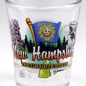New Hampshire Granite State Elements Shot Glass