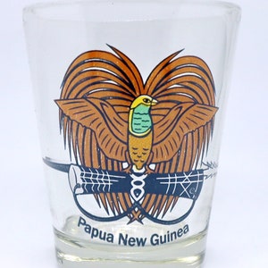 Papua New Guinea Coat Of Arms Shot Glass