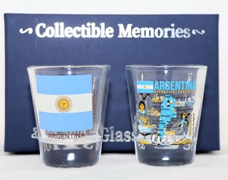 Bicchiere Da Shot Collezionabile Argentina 5,7 Cm - Raro Souvenir