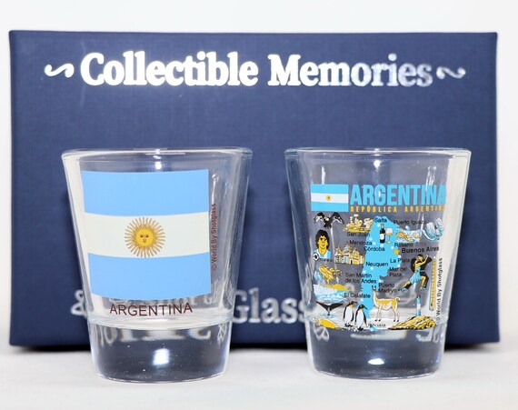 Bicchiere Da Shot Collezionabile Argentina 5,7 Cm - Raro Souvenir