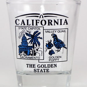California State Scenery Blue New Shot Glass