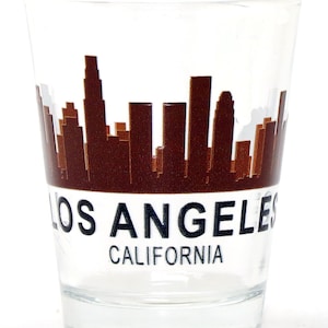 Los Angeles Kalifornia Zachód Słońca Skyline Klasyczny Design Kieliszek do wódki